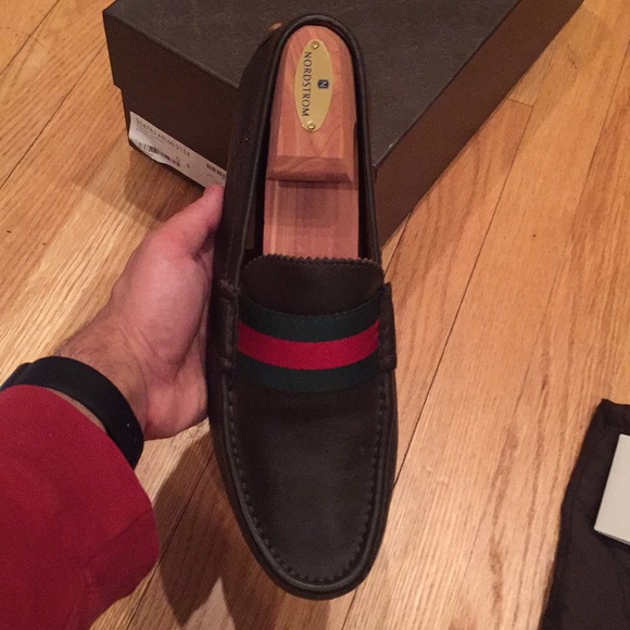 Gucci drivers men’s brown color size 8G
